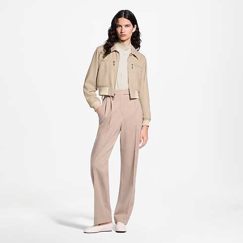 Wendbare Bomberjacke aus Flanell Damen Ready to Wear Mäntel und Jacken | LOUIS VUITTON (Zoom)