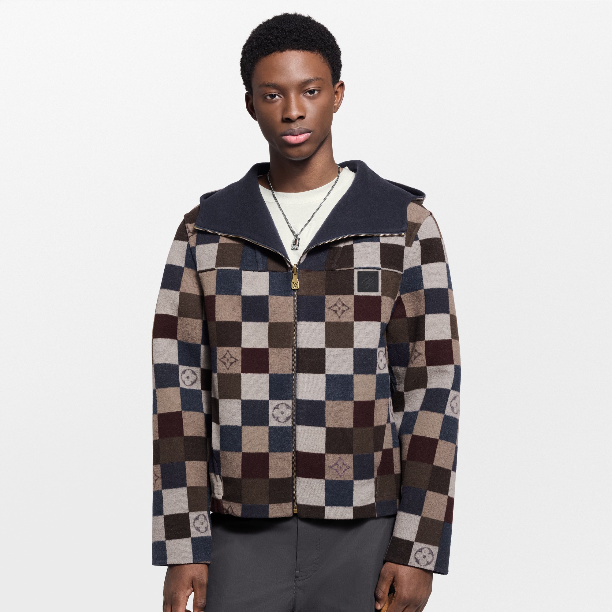 Wendbarer Blouson mit Kapuze und Damier-Motiv  Herren Ready to Wear Jacken und Mäntel | LOUIS VUITTON (Zoom)