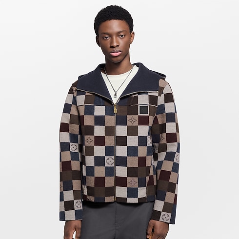Wendbarer Blouson mit Kapuze und Damier-Motiv Herren Ready to Wear Jacken und Mäntel | LOUIS VUITTON (Zoom)