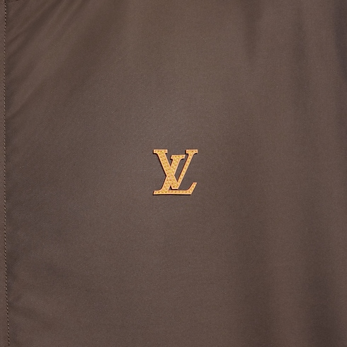 Wende-Blouson aus Nylon/Fleece mit Kapuze ambiance view