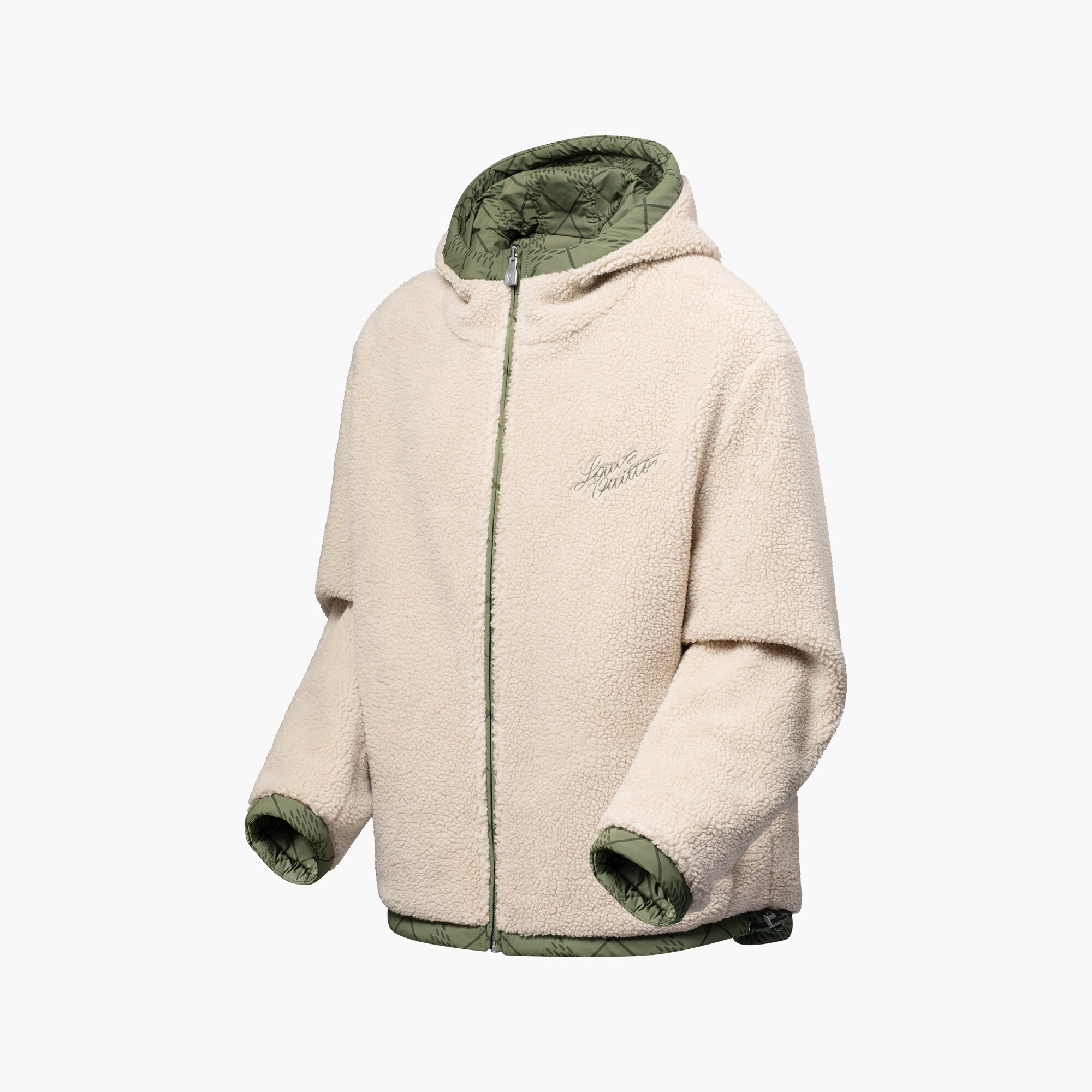 Wende-Windjacke aus Nylon und Fleece Ready to Wear LOUIS VUITTON