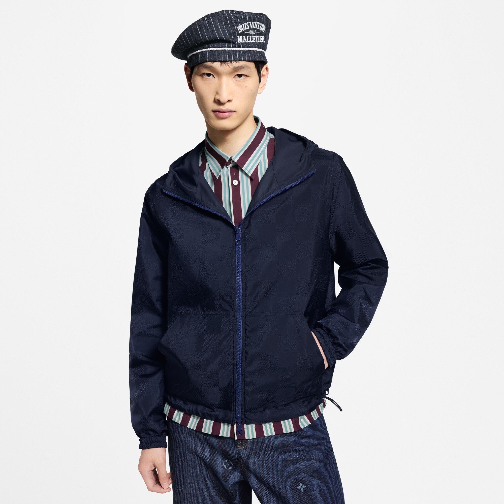Wende-Windjacke mit Damier-Motiv  Herren Ready to Wear Jacken und Mäntel | LOUIS VUITTON (Zoom)