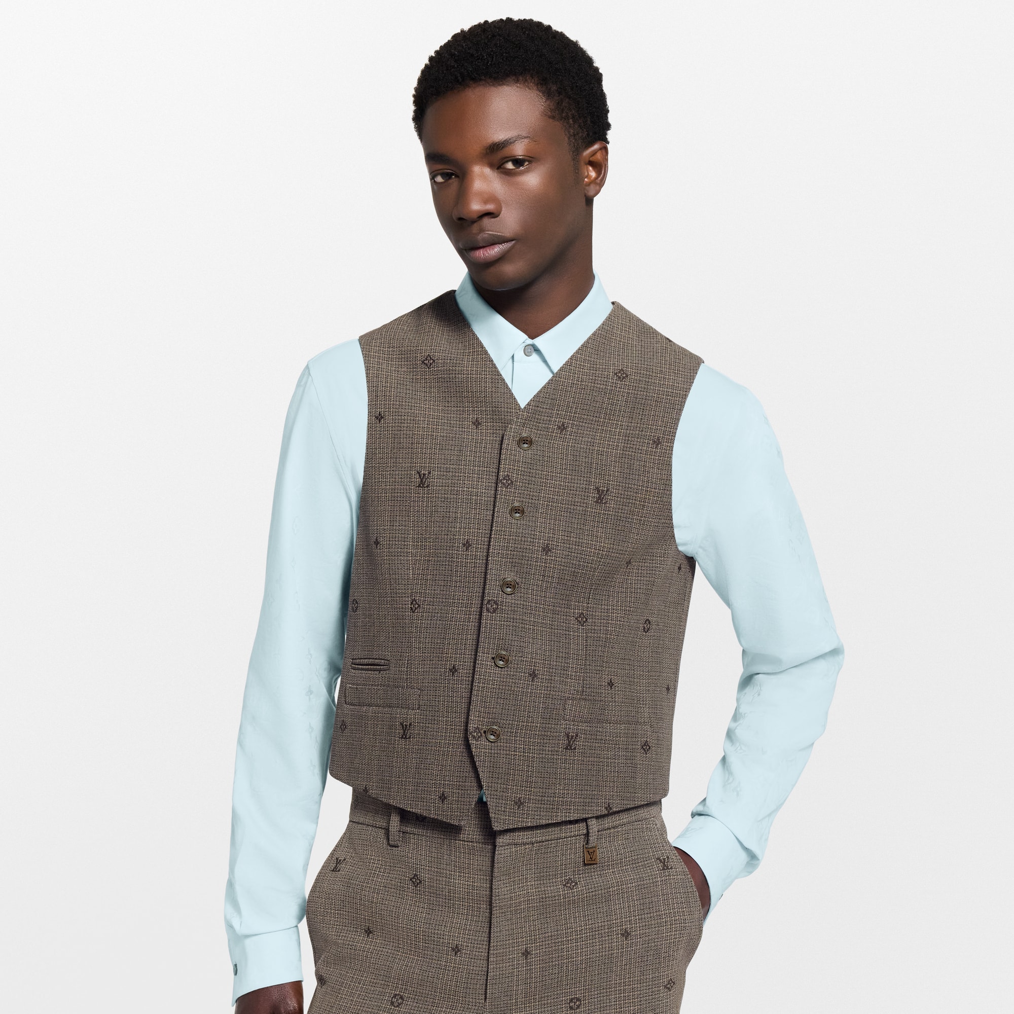 Weste mit Monogram-Motiv  Herren Ready to Wear Vollständige Ready to Wear | LOUIS VUITTON (Zoom)