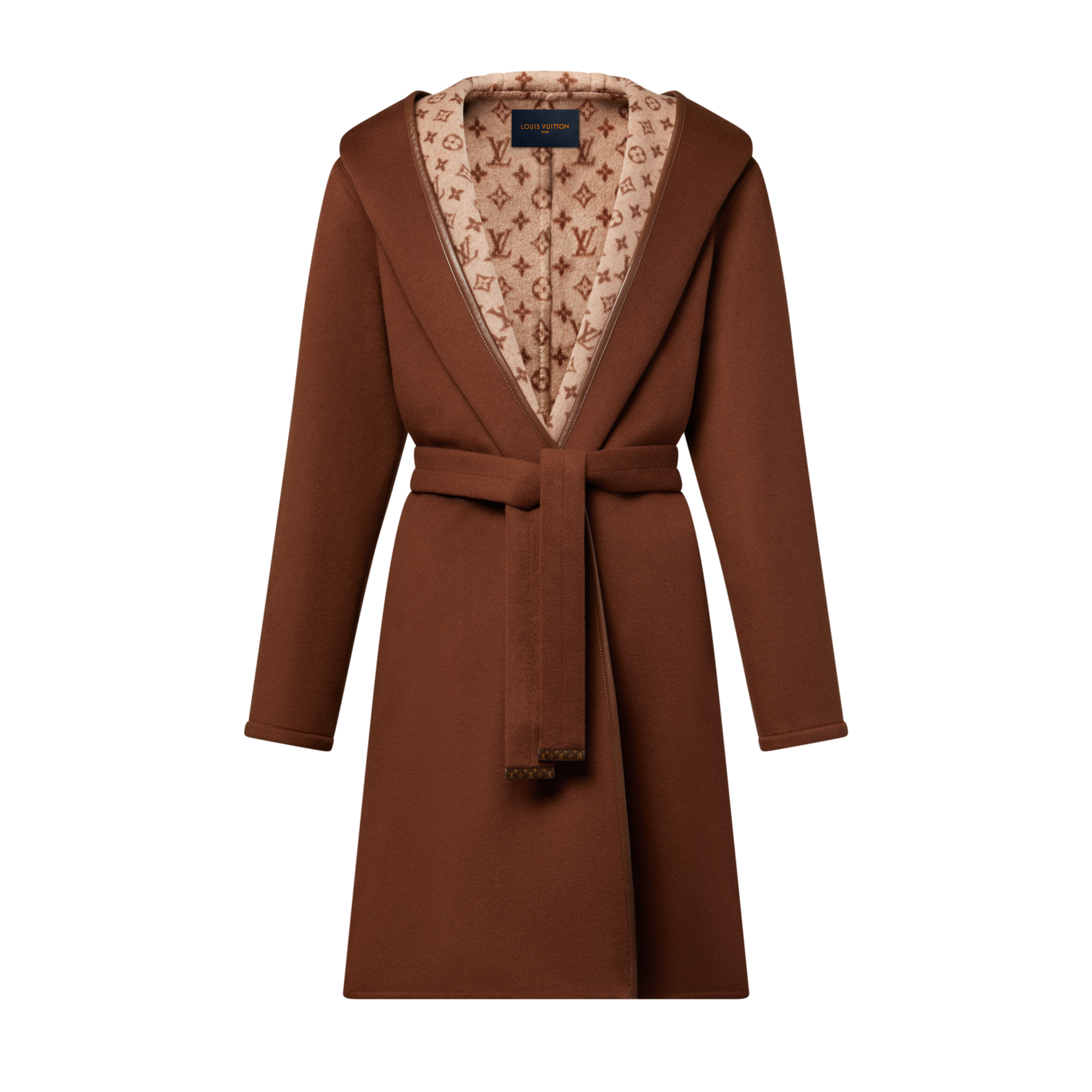 Wickelmantel mit Kapuze und Signatur  Damen Ready to Wear Mäntel und Jacken | LOUIS VUITTON (Zoom)
