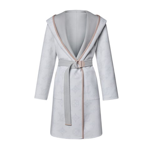 Wickelmantel mit Kapuze und Signatur Damen Ready to Wear Mäntel und Jacken | LOUIS VUITTON (Zoom)
