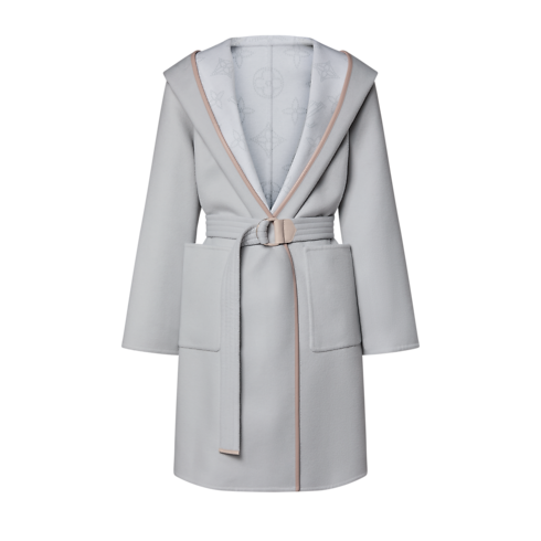 Wickelmantel mit Kapuze und Signatur Damen Ready to Wear Mäntel und Jacken | LOUIS VUITTON (Zoom)