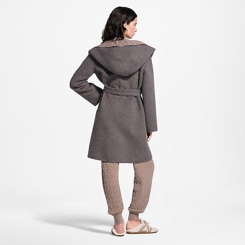 Wickelmantel zum Wenden mit Kapuze Damen Ready to Wear Mäntel und Jacken | LOUIS VUITTON (Zoom)