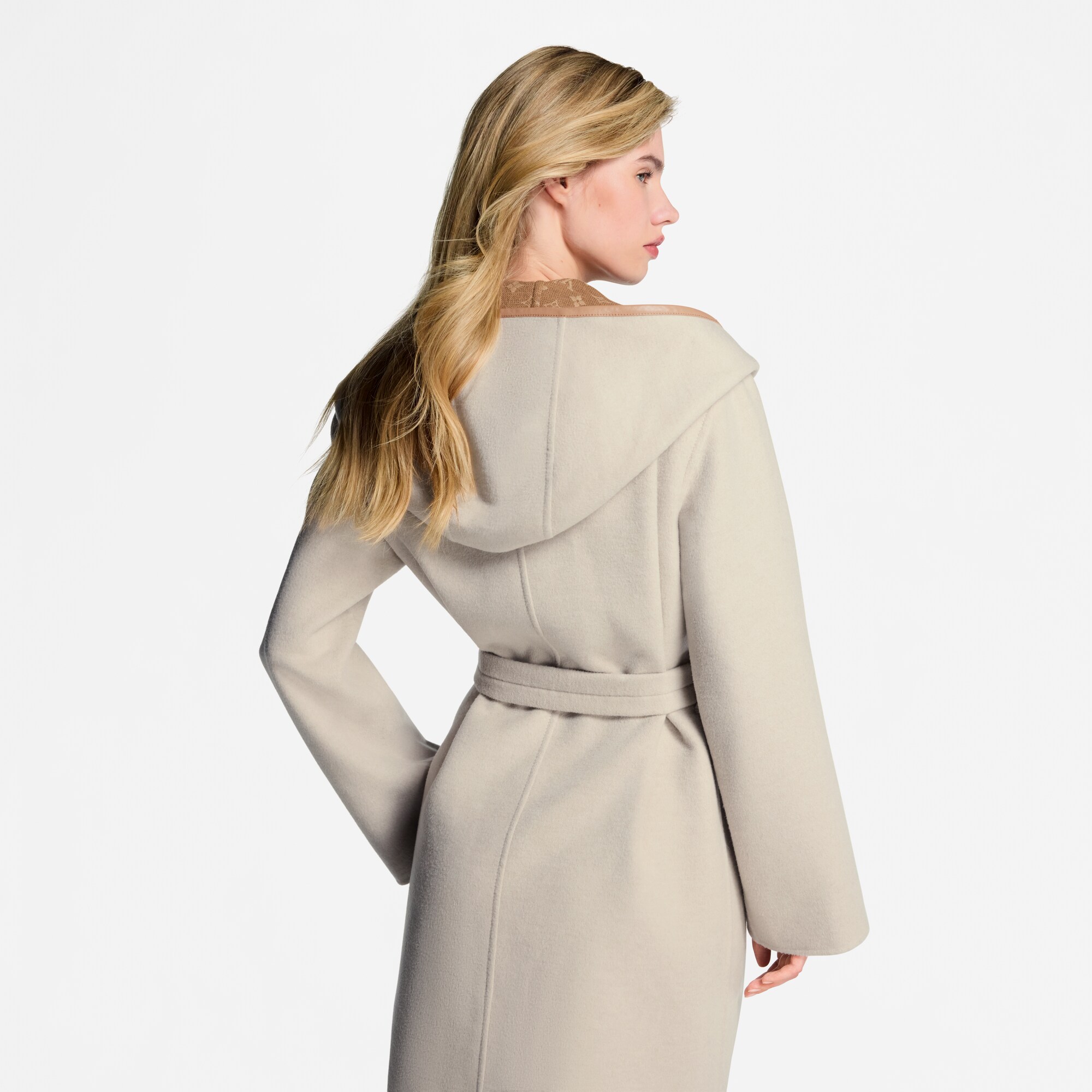 Wickelmantel zum Wenden mit Kapuze und Signatur  Damen Ready to Wear Mäntel und Jacken | LOUIS VUITTON (Zoom)