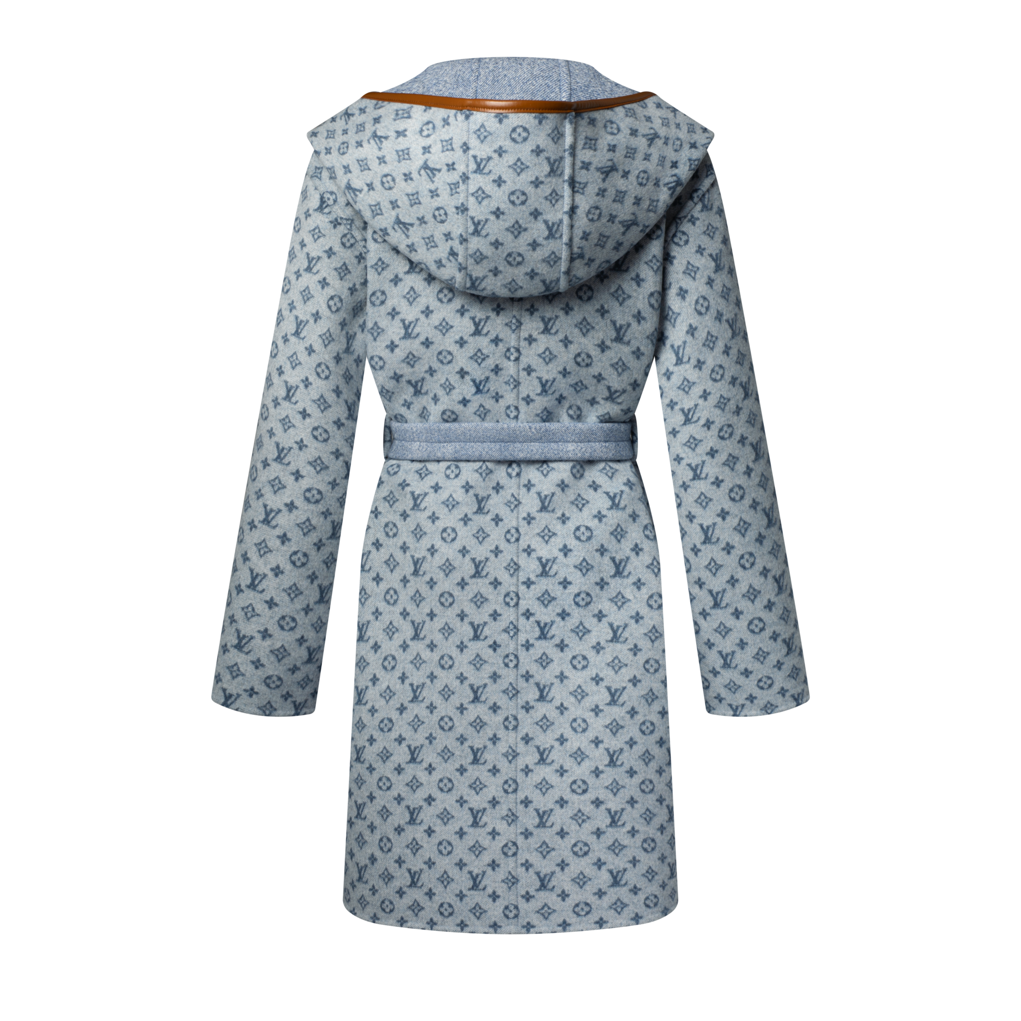 Wickelmantel zum Wenden mit Kapuze und Signatur  Damen Ready to Wear Mäntel und Jacken | LOUIS VUITTON (Zoom)