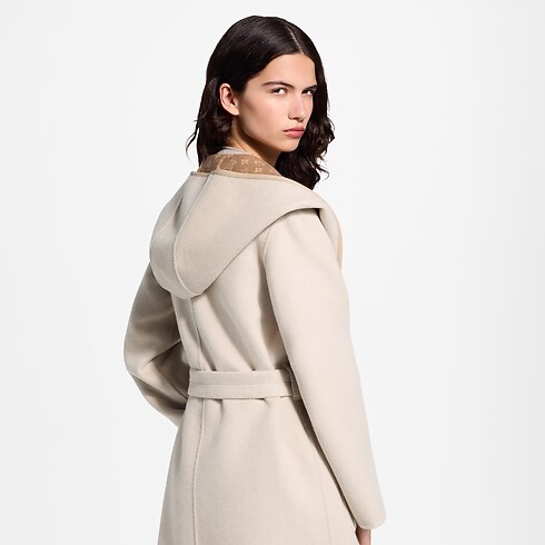 Wickelmantel zum Wenden mit Kapuze und Signatur Damen Ready to Wear Mäntel und Jacken | LOUIS VUITTON (Zoom)