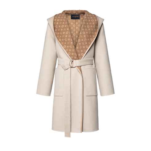 Wickelmantel zum Wenden mit Kapuze und Signatur Damen Ready to Wear Mäntel und Jacken | LOUIS VUITTON (Zoom)