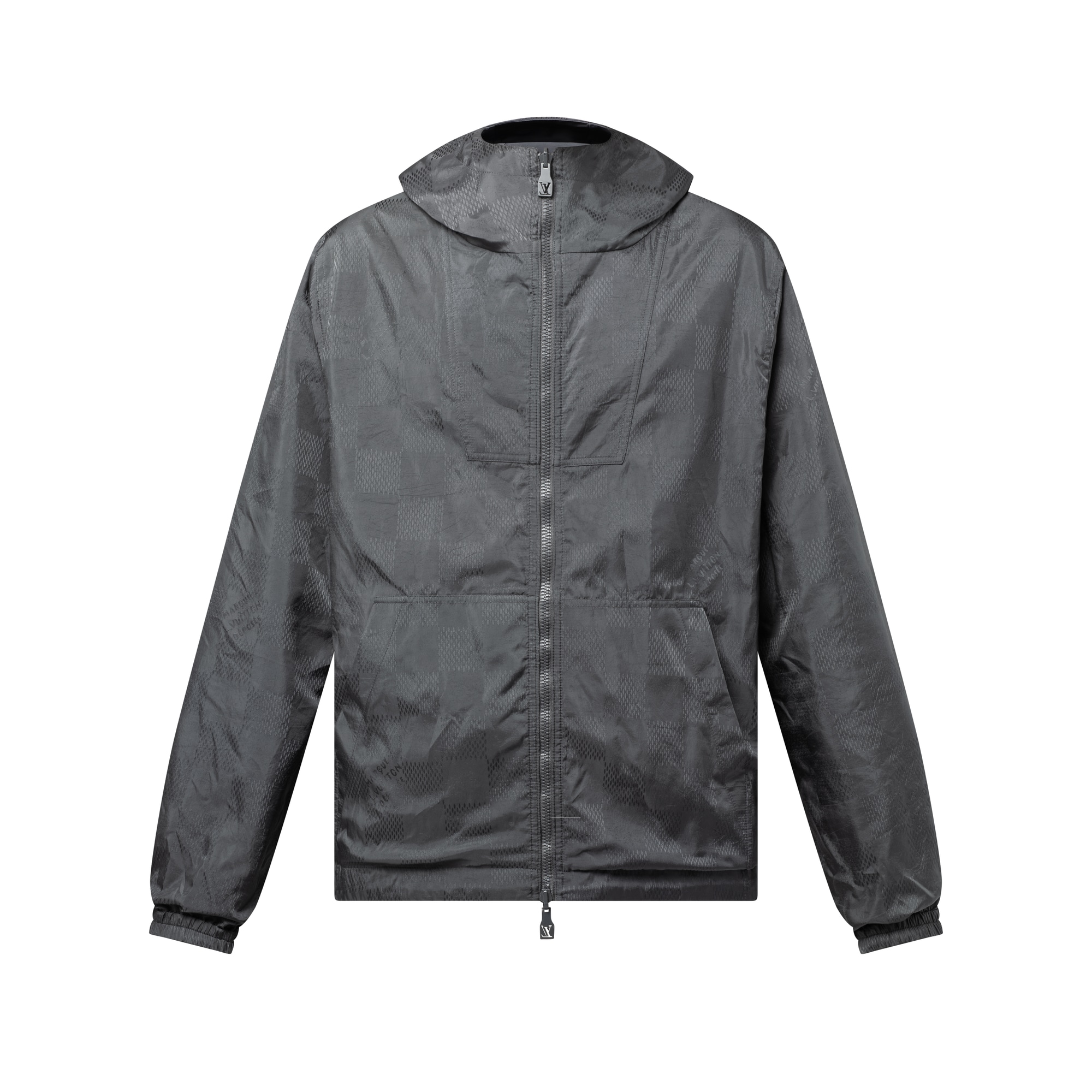 Windjacke zum Wenden aus Nylon mit Damier-Jacquardgewebe  Herren Ready to Wear Jacken und Mäntel | LOUIS VUITTON (Zoom)