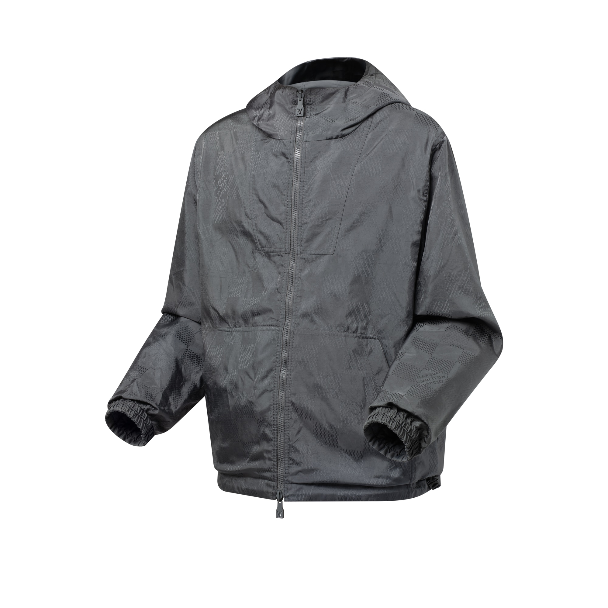 Windjacke zum Wenden aus Nylon mit Damier-Jacquardgewebe  Herren Ready to Wear Jacken und Mäntel | LOUIS VUITTON (Zoom)