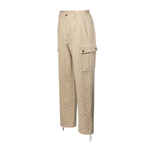 Winterliche Cargo-Jeans in Monogram-Jacquardgewebe Herren Ready to Wear Vollständige Ready to Wear | LOUIS VUITTON (Zoom)