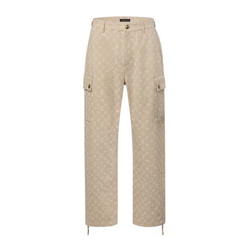 Winterliche Cargo-Jeans in Monogram-Jacquardgewebe Herren Ready to Wear Vollständige Ready to Wear | LOUIS VUITTON (Zoom)