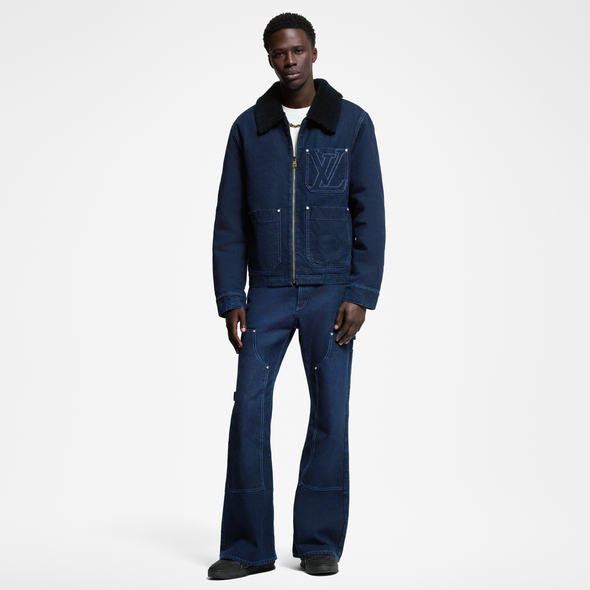 Winterliche Jacke aus Denim im Workwear-Stil  Herren Ready to Wear Jacken und Mäntel | LOUIS VUITTON (Zoom)