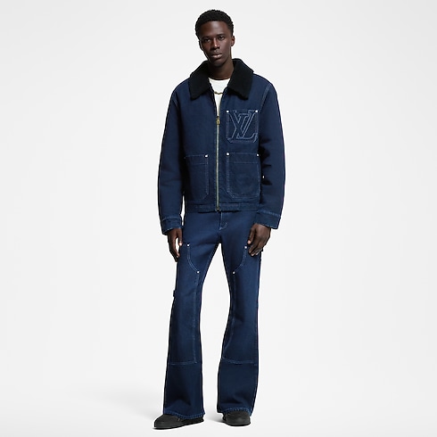 Winterliche Jacke aus Denim im Workwear-Stil Herren Ready to Wear Jacken und Mäntel | LOUIS VUITTON (Zoom)