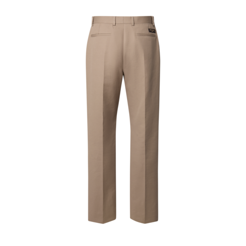 Zigaretten-Chinohose aus Baumwolle und Kaschmir back view