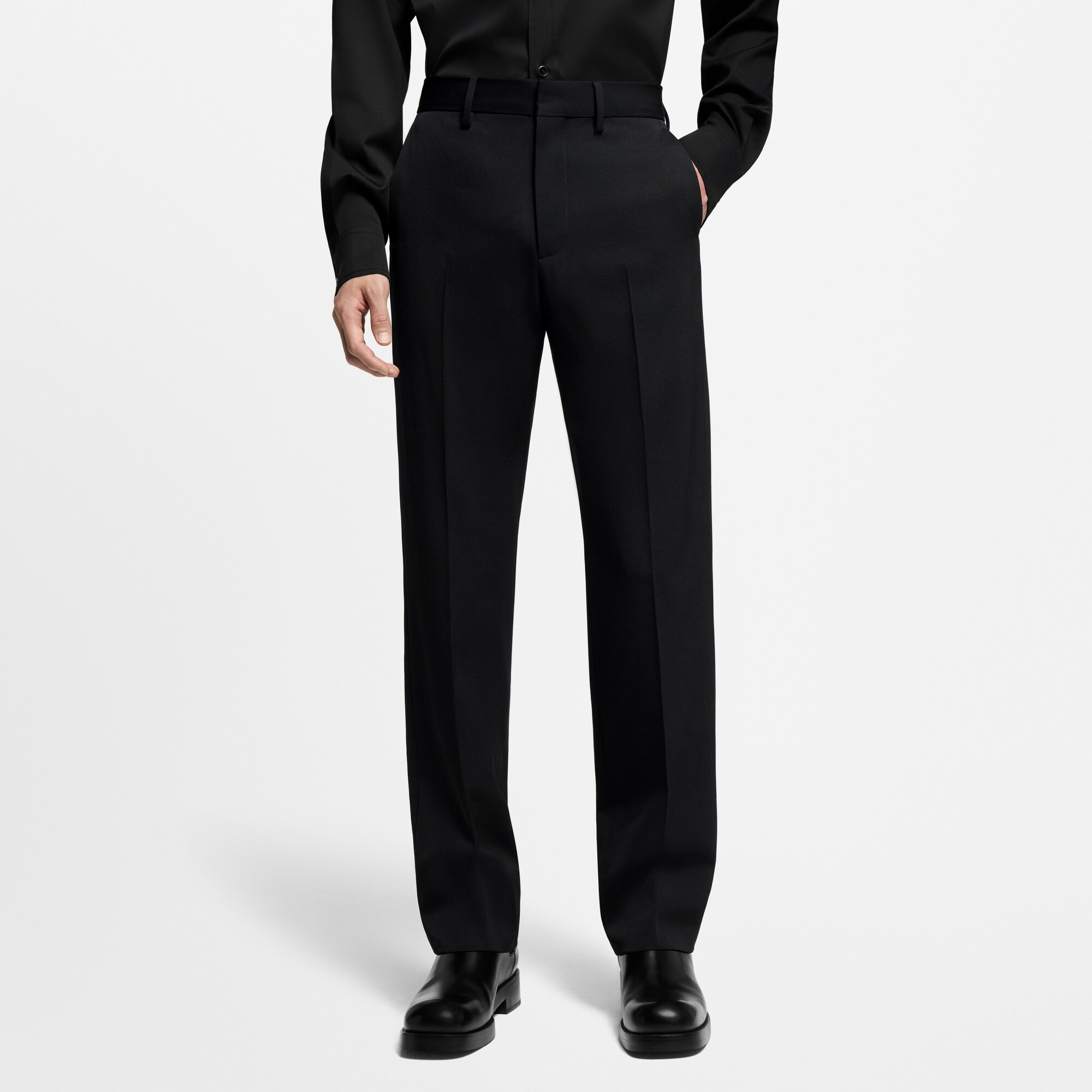 Zigarettenhose aus Wolle im Maßkonfektions-Stil  Herren Ready to Wear Hosen | LOUIS VUITTON (Zoom)