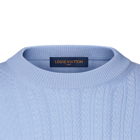 Zopfstrickpullover aus Wolle und Kaschmir mit Rundhalsausschnitt Herren Ready to Wear Vollständige Ready to Wear | LOUIS VUITTON (Zoom)