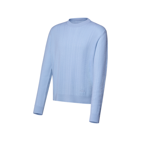 Zopfstrickpullover aus Wolle und Kaschmir mit Rundhalsausschnitt Herren Ready to Wear Vollständige Ready to Wear | LOUIS VUITTON (Zoom)