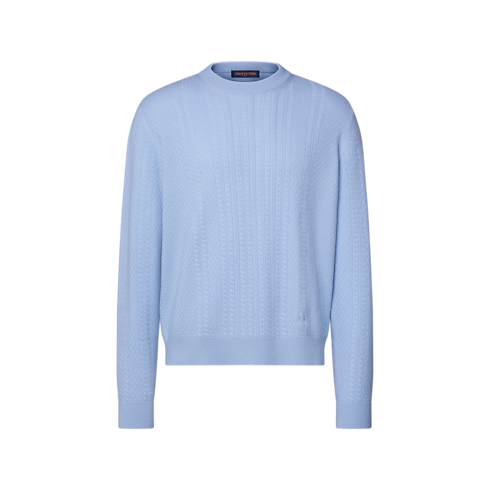 Zopfstrickpullover aus Wolle und Kaschmir mit Rundhalsausschnitt Herren Ready to Wear Vollständige Ready to Wear | LOUIS VUITTON (Zoom)