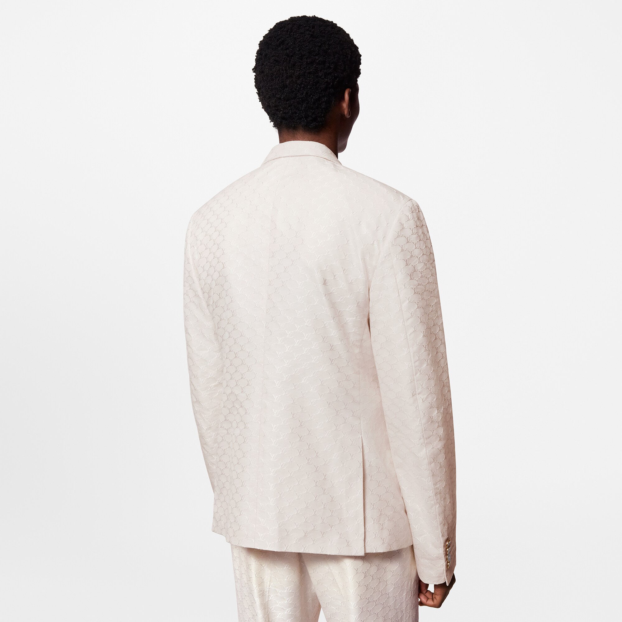 Zweireihiger Blazer aus Seiden- und Baumwollgemisch im Maßkonfektions-Stil  Herren Ready to Wear Vollständige Ready to Wear | LOUIS VUITTON (Zoom)