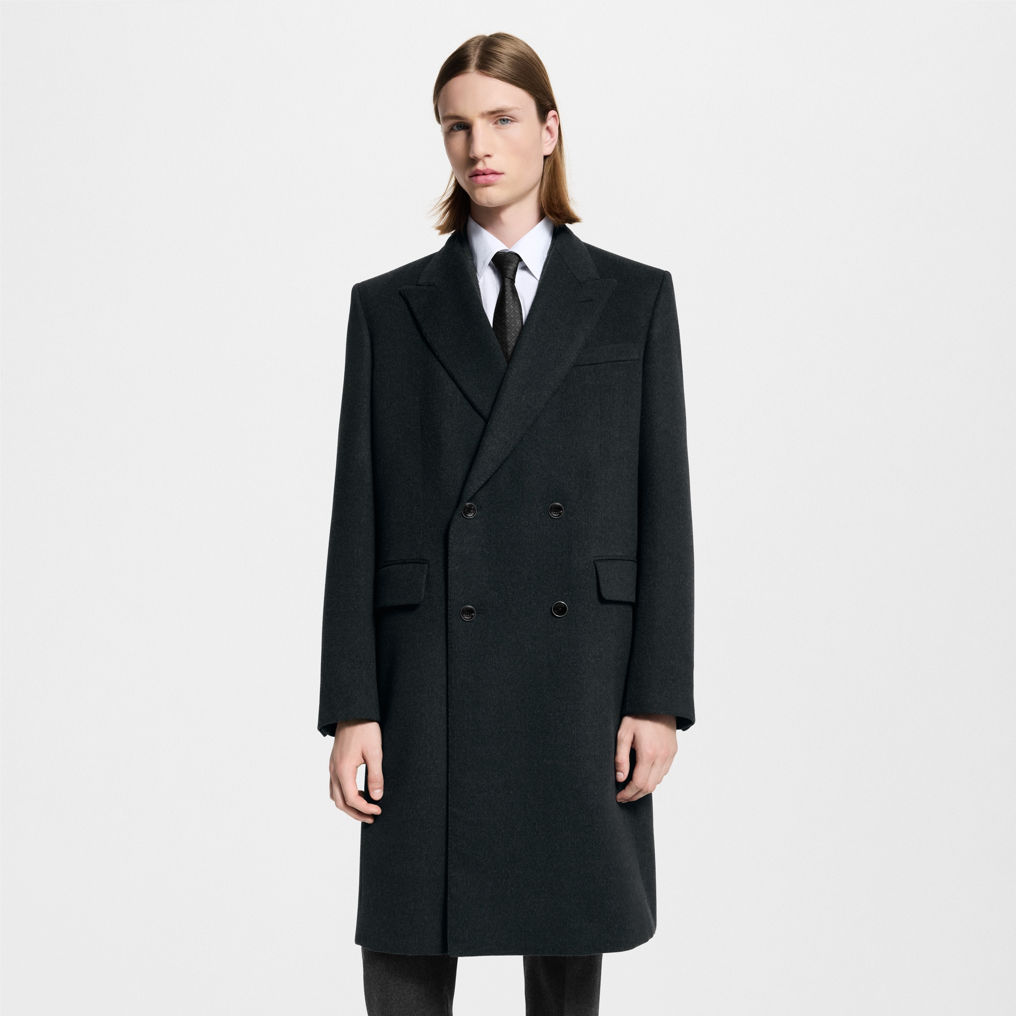 Zweireihiger Mantel im Maßkonfektions-Stil  Herren Ready to Wear Jacken und Mäntel | LOUIS VUITTON (Zoom)