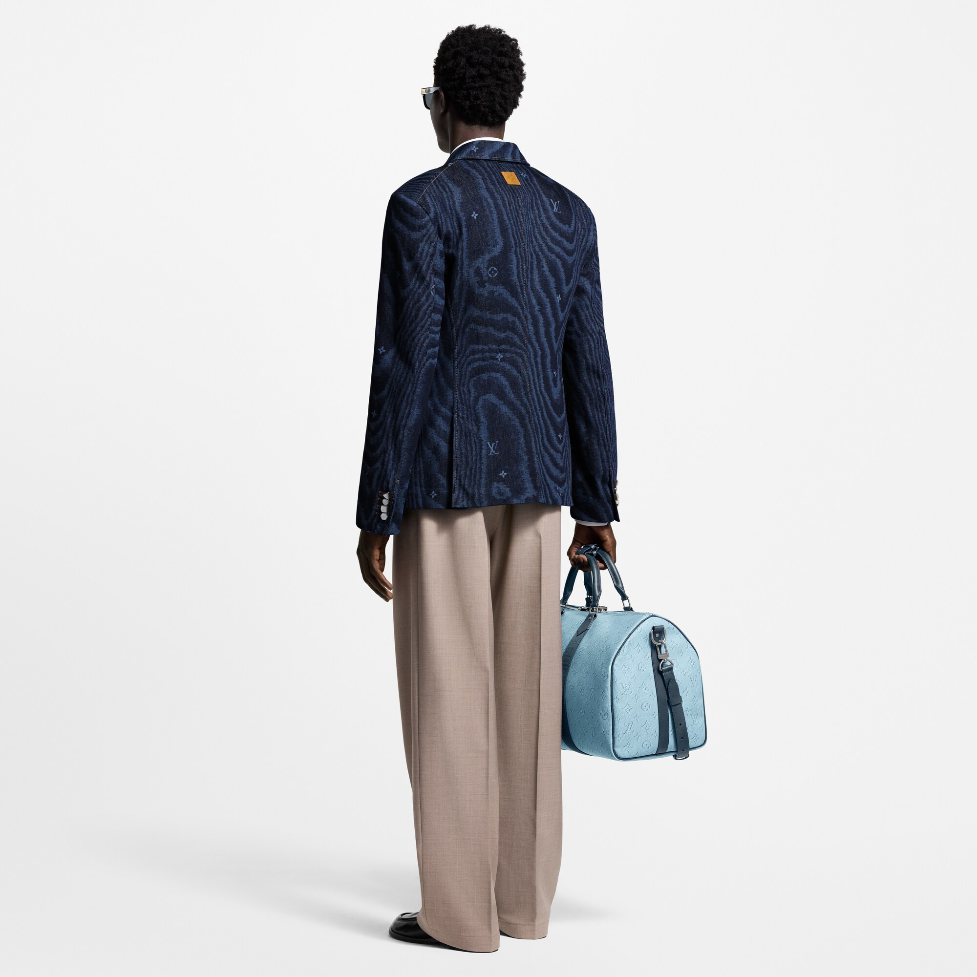 Zweireihiges Jackett aus Denim im Maßkonfektions-Stil  Herren Ready to Wear Vollständige Ready to Wear | LOUIS VUITTON (Zoom)