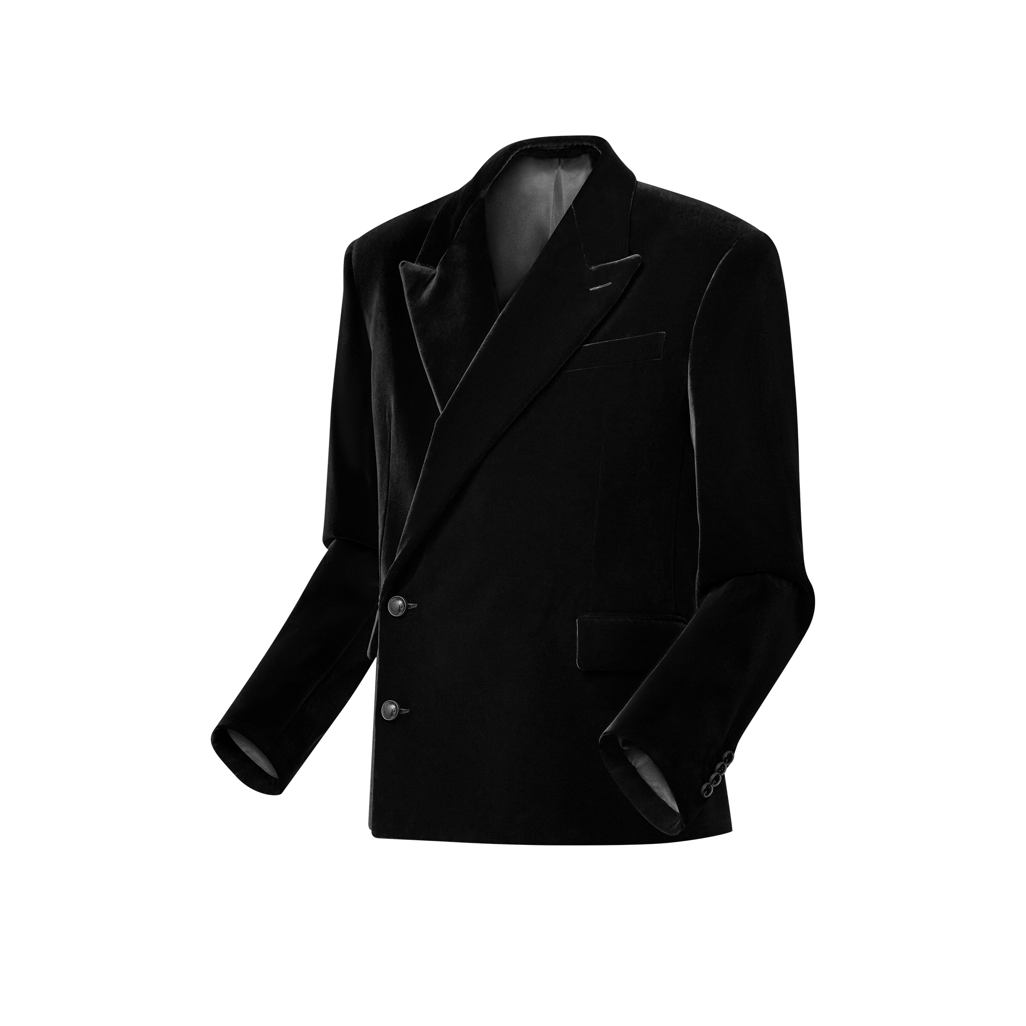 Zweireihiges Jackett aus Samt  Herren Ready to Wear Sakkos und Jacketts | LOUIS VUITTON (Zoom)
