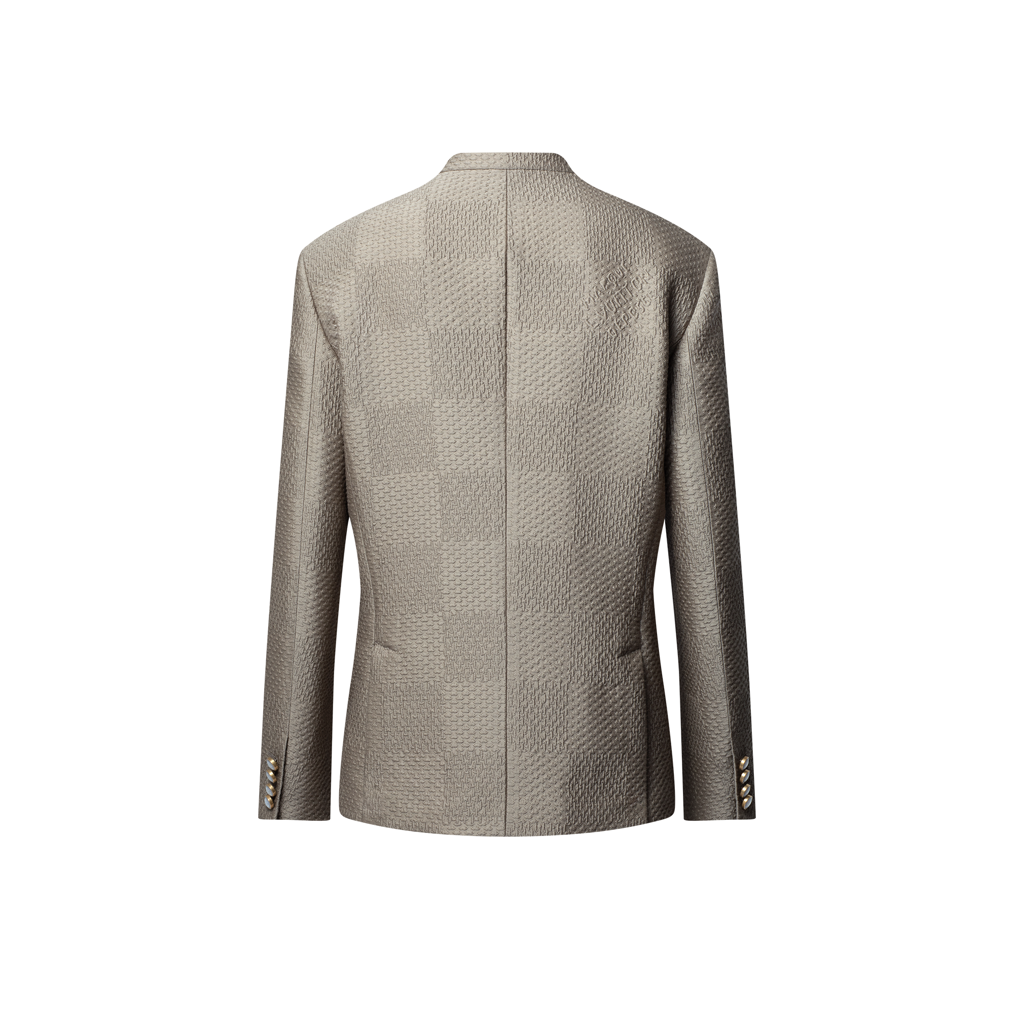 Zweireihiges Jacquard-Jackett aus Woll-Seidengemisch mit Damier-Motiv  Herren Ready to Wear Sakkos und Jacketts | LOUIS VUITTON (Zoom)