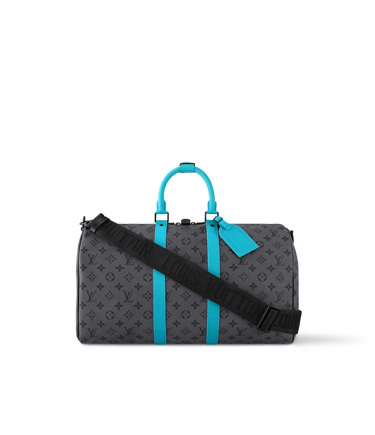 Keepall 45 mit Schulterriemen Monogram Eclipse Canvas  